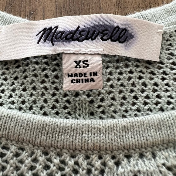 Madewell Palm-Stitch Crop Sweater Tank size XS - Picture 3 of 7